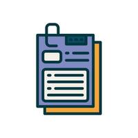 article icon. vector filled color icon for your website, mobile, presentation, and logo design.