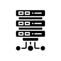 database icon. vector glyph icon for your website, mobile, presentation, and logo design.