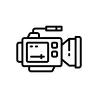 video camera icon. vector line icon for your website, mobile, presentation, and logo design.