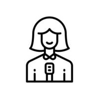 journalism icon. vector line icon for your website, mobile, presentation, and logo design.