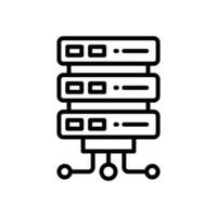 database icon. vector line icon for your website, mobile, presentation, and logo design.