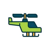 helicopter icon. vector filled color icon for your website, mobile, presentation, and logo design.