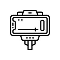 vlog icon. vector line icon for your website, mobile, presentation, and logo design.