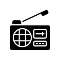 radio icon. vector glyph icon for your website, mobile, presentation, and logo design.