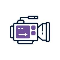 video camera icon. vector dual tone icon for your website, mobile, presentation, and logo design.