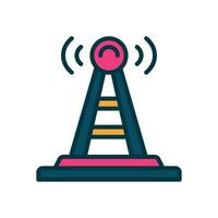 antenna icon. vector filled color icon for your website, mobile, presentation, and logo design.