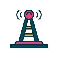 antenna icon. vector filled color icon for your website, mobile, presentation, and logo design.