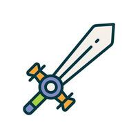 fantasy sword icon. vector line icon for your website, mobile, presentation, and logo design.