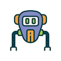 space robot icon. vector line icon for your website, mobile, presentation, and logo design.