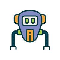 space robot icon. vector line icon for your website, mobile, presentation, and logo design.