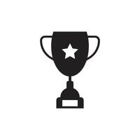 Championship trophy icon on white background. Educational, sports, trophy icon vector. vector