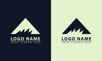 Mountain adventurer icon logo. Mountain adventurer flat design vector icon logo.