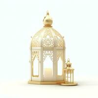 Eid mubarak and ramadan kareem greetings with islamic lantern and mosque. Eid al fitr background. Eid al fitr background of window concept by AI Generated photo