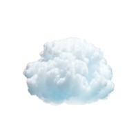 AI generated cloud isolated on transparent background. png