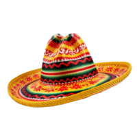 ai genererad cinco de mayo hatt isolerat på transparent bakgrund. png