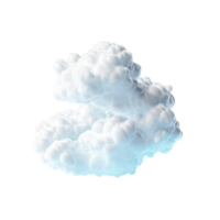 ai generado nube aislado en transparente antecedentes. png