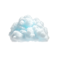 AI generated cloud isolated on transparent background. png