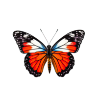 ai generiert anmutig Schmetterling im isoliert auf transparent Hintergrund png