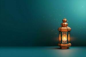 Eid mubarak and ramadan kareem greetings with islamic lantern and mosque. Eid al fitr background. Eid al fitr background of window concept by AI Generated photo