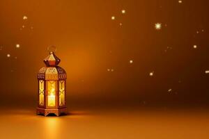 Eid mubarak and ramadan kareem greetings with islamic lantern and mosque. Eid al fitr background. Eid al fitr background of window concept by AI Generated photo