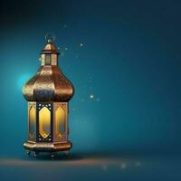 Eid mubarak and ramadan kareem greetings with islamic lantern and mosque. Eid al fitr background. Eid al fitr background of window concept by AI Generated photo