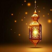Eid mubarak and ramadan kareem greetings with islamic lantern and mosque. Eid al fitr background. Eid al fitr background of window concept by AI Generated photo