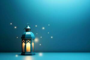 Eid mubarak and ramadan kareem greetings with islamic lantern and mosque. Eid al fitr background. Eid al fitr background of window concept by AI Generated photo