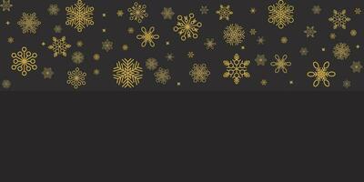 Winter and christmas background vector design with snowflakes with copyspace