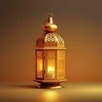 Eid mubarak and ramadan kareem greetings with islamic lantern and mosque. Eid al fitr background. Eid al fitr background of window concept by AI Generated photo