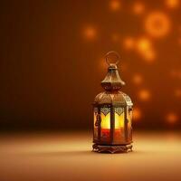 Eid mubarak and ramadan kareem greetings with islamic lantern and mosque. Eid al fitr background. Eid al fitr background of window concept by AI Generated photo