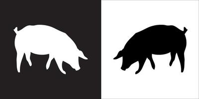 Illustration vector graphics of pig icon