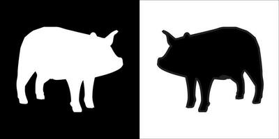 Illustration vector graphics of pig icon