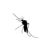 Mosquito Silhouette, can use for Art Illustration Pictogram, Website, and Graphic Design Element. Vector Illustration