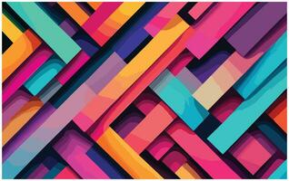 abstract background with colorful geometric shapes. vector illustration, flat design, abstract colorful background with swirls and lines in retro style, vector illustration