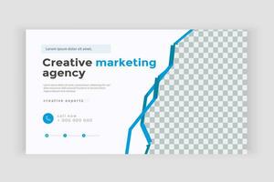 modern vector horizontal digital marketing agency web template design