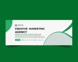 creative corporate Facebook cover design vector