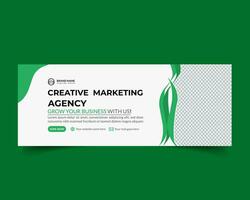 creative corporate Facebook cover design vector