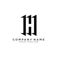 Monogram Letter H Business Company Vector Logo Design