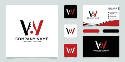 Initial letter W Key logo Concept, Key with Letter W, Vector Logo Design Template.