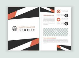 vector minimal brochure design template