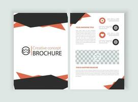 vector minimal brochure design template