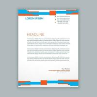 corporate minimal letterhead design vector