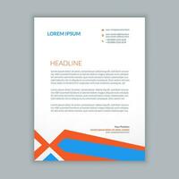 corporate minimal letterhead design vector