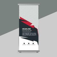 business roll up banner design display standee for presentation purpose vector