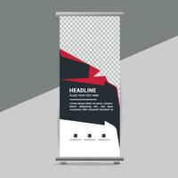 business roll up banner design display standee for presentation purpose vector