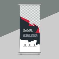 business roll up banner design display standee for presentation purpose vector