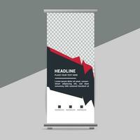 business roll up banner design display standee for presentation purpose vector