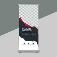 business roll up banner design display standee for presentation purpose vector