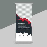 business roll up banner design display standee for presentation purpose vector