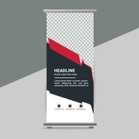 business roll up banner design display standee for presentation purpose vector